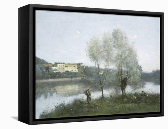 Ville D'Avray, c.1865-Jean-Baptiste-Camille Corot-Framed Stretched Canvas