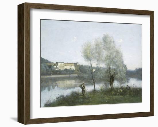 Ville D'Avray, c.1865-Jean-Baptiste-Camille Corot-Framed Premium Giclee Print
