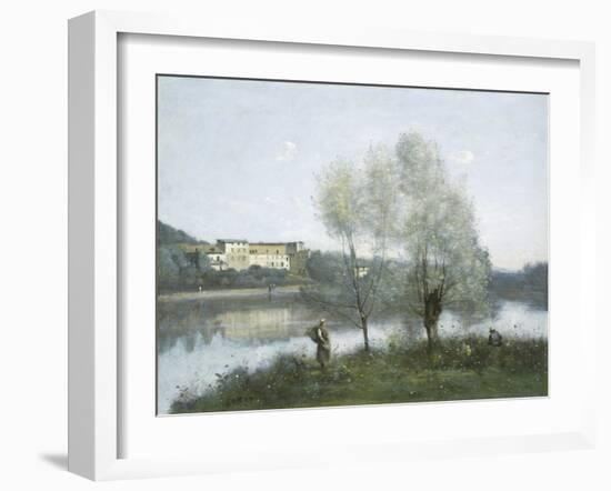 Ville D'Avray, c.1865-Jean-Baptiste-Camille Corot-Framed Premium Giclee Print