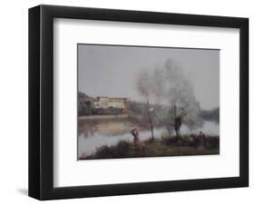 Ville D'avray-Jean-Baptiste-Camille Corot-Framed Art Print