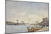 Villefranche Harbour, 1892-Eugene Louis Boudin-Mounted Giclee Print