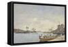 Villefranche Harbour, 1892-Eugene Louis Boudin-Framed Stretched Canvas