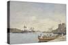 Villefranche Harbour, 1892-Eugene Louis Boudin-Stretched Canvas