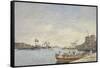 Villefranche Harbour, 1892-Eugene Louis Boudin-Framed Stretched Canvas