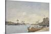 Villefranche Harbour, 1892-Eugene Louis Boudin-Stretched Canvas