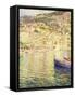 Villefranche on the French Riviera-Omer Coppens-Framed Stretched Canvas