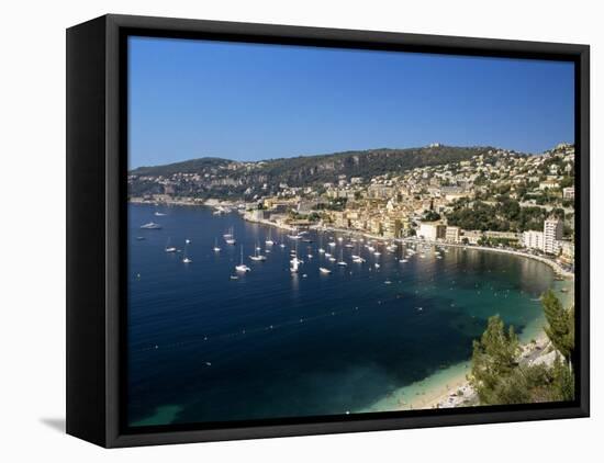 Villefranche Sur Mer, Provence, Cote d'Azur, French Riviera, France, Mediterranean-Sergio Pitamitz-Framed Stretched Canvas