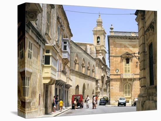 Villegangrios Street, Mdina, Malta-Peter Thompson-Stretched Canvas