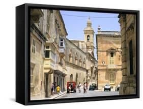 Villegangrios Street, Mdina, Malta-Peter Thompson-Framed Stretched Canvas