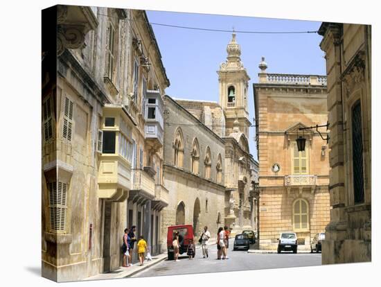 Villegangrios Street, Mdina, Malta-Peter Thompson-Stretched Canvas
