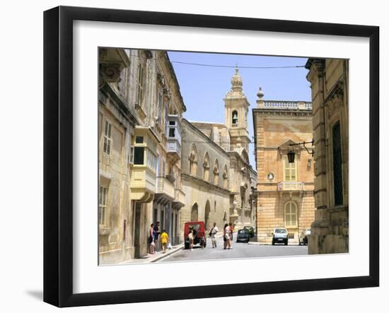 Villegangrios Street, Mdina, Malta-Peter Thompson-Framed Photographic Print