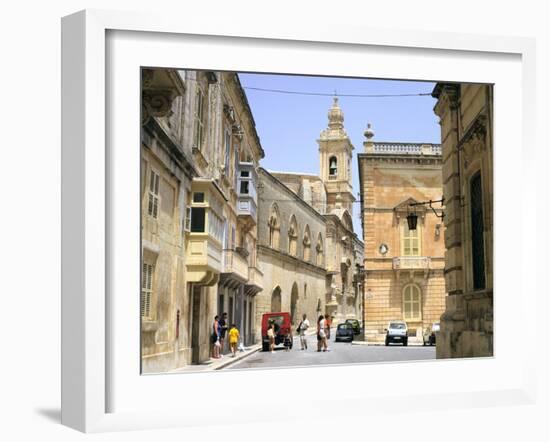 Villegangrios Street, Mdina, Malta-Peter Thompson-Framed Photographic Print