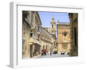 Villegangrios Street, Mdina, Malta-Peter Thompson-Framed Photographic Print