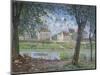 Villeneuve-La-Garenne, 1872-Alfred Sisley-Mounted Premium Giclee Print