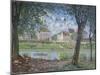 Villeneuve-La-Garenne, 1872-Alfred Sisley-Mounted Giclee Print