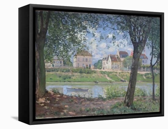 Villeneuve-La-Garenne, 1872-Alfred Sisley-Framed Stretched Canvas