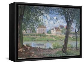 Villeneuve-La-Garenne, 1872-Alfred Sisley-Framed Stretched Canvas