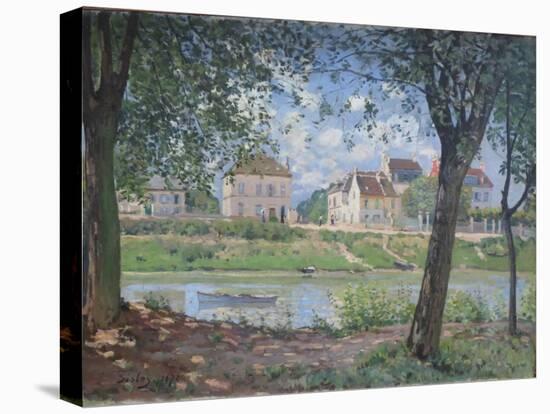 Villeneuve-La-Garenne, 1872-Alfred Sisley-Stretched Canvas
