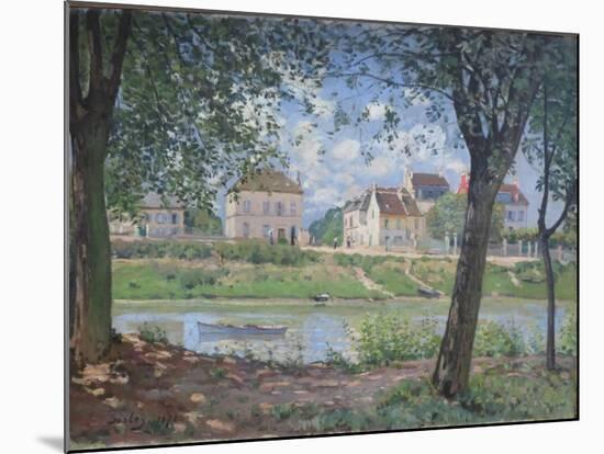 Villeneuve-La-Garenne, 1872-Alfred Sisley-Mounted Giclee Print