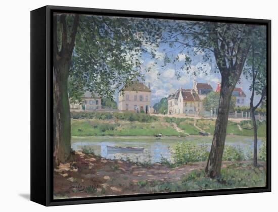 Villeneuve-La-Garenne, 1872-Alfred Sisley-Framed Stretched Canvas
