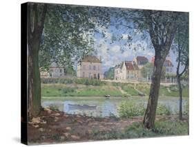 Villeneuve-La-Garenne, 1872-Alfred Sisley-Stretched Canvas