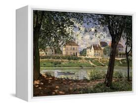 Villeneuve-La-Garenne (Village on the Sein), 1872-Alfred Sisley-Framed Stretched Canvas