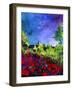 villers red poppies-Pol Ledent-Framed Art Print