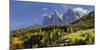 Villnšss Valley, Geisler Group, Gruppo Delle Odle, South Tyrol, Alto Adige, the Dolomites, Italy-Rainer Mirau-Mounted Photographic Print