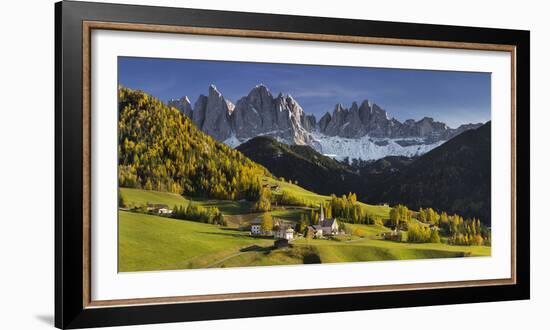 Villnšss Valley, Santa Maddalena, Geisler Group, Gruppo Delle Odle, South Tyrol-Rainer Mirau-Framed Photographic Print