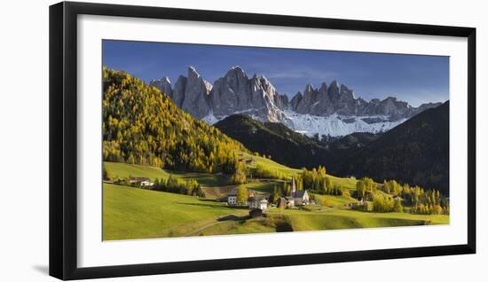 Villnšss Valley, Santa Maddalena, Geisler Group, Gruppo Delle Odle, South Tyrol-Rainer Mirau-Framed Photographic Print