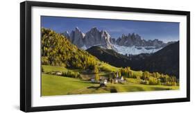 Villnšss Valley, Santa Maddalena, Geisler Group, Gruppo Delle Odle, South Tyrol-Rainer Mirau-Framed Photographic Print