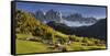 Villnšss Valley, Santa Maddalena, Geisler Group, Gruppo Delle Odle, South Tyrol-Rainer Mirau-Framed Stretched Canvas