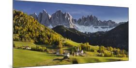 Villnšss Valley, Santa Maddalena, Geisler Group, Gruppo Delle Odle, South Tyrol-Rainer Mirau-Mounted Photographic Print