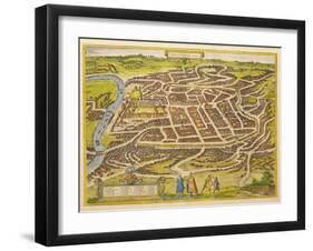 Vilnius (From Urbium Praecipuarum Mundi Theatrum Quintum by Georg Brau), 1580s-Frans Hogenberg-Framed Giclee Print