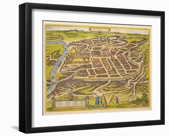 Vilnius (From Urbium Praecipuarum Mundi Theatrum Quintum by Georg Brau), 1580s-Frans Hogenberg-Framed Giclee Print