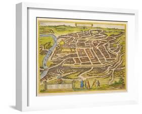 Vilnius (From Urbium Praecipuarum Mundi Theatrum Quintum by Georg Brau), 1580s-Frans Hogenberg-Framed Giclee Print