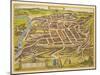 Vilnius (From Urbium Praecipuarum Mundi Theatrum Quintum by Georg Brau), 1580s-Frans Hogenberg-Mounted Giclee Print