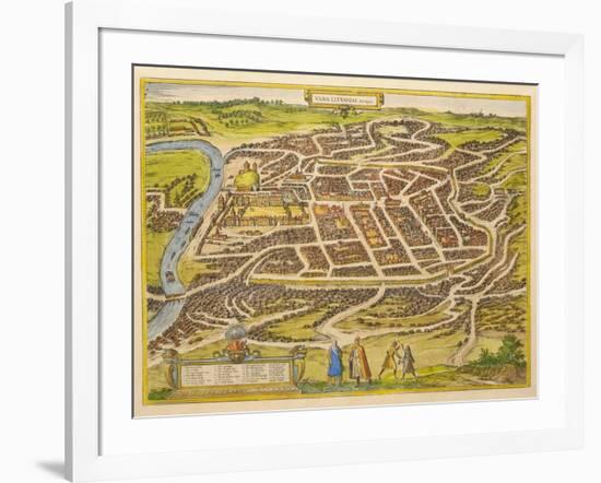 Vilnius (From Urbium Praecipuarum Mundi Theatrum Quintum by Georg Brau), 1580s-Frans Hogenberg-Framed Giclee Print