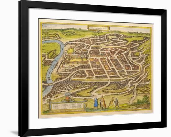 Vilnius (From Urbium Praecipuarum Mundi Theatrum Quintum by Georg Brau), 1580s-Frans Hogenberg-Framed Giclee Print