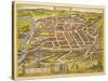 Vilnius (From Urbium Praecipuarum Mundi Theatrum Quintum by Georg Brau), 1580s-Frans Hogenberg-Stretched Canvas