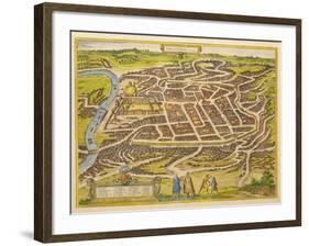 Vilnius (From Urbium Praecipuarum Mundi Theatrum Quintum by Georg Brau), 1580s-Frans Hogenberg-Framed Giclee Print