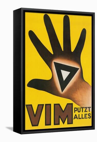 Vim Putzt Alles Poster-null-Framed Stretched Canvas