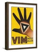 Vim Putzt Alles Poster-null-Framed Art Print