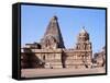 Vimana Tower and Central Shrine of Brihadisvara Temple, Tamil Nadu State-Richard Ashworth-Framed Stretched Canvas