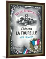 Vin De Bordeaux Wine Label - Europe-Lantern Press-Framed Art Print