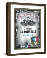 Vin De Bordeaux Wine Label - Europe-Lantern Press-Framed Art Print