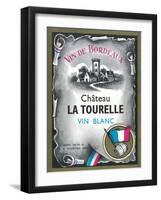 Vin De Bordeaux Wine Label - Europe-Lantern Press-Framed Art Print