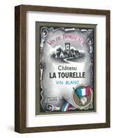 Vin De Bordeaux Wine Label - Europe-Lantern Press-Framed Art Print