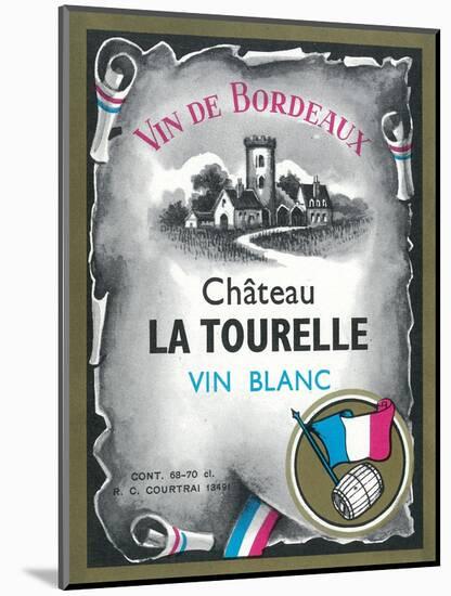 Vin De Bordeaux Wine Label - Europe-Lantern Press-Mounted Art Print