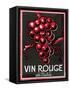 Vin Rouge Label-null-Framed Stretched Canvas